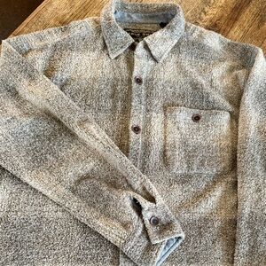 True Grit Men's Flannel Fleece button down Shirt Jacket 🤎🤍